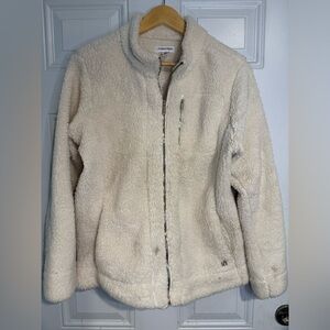 Calvin Klein Cream Teddy Jacket Plush Warmth